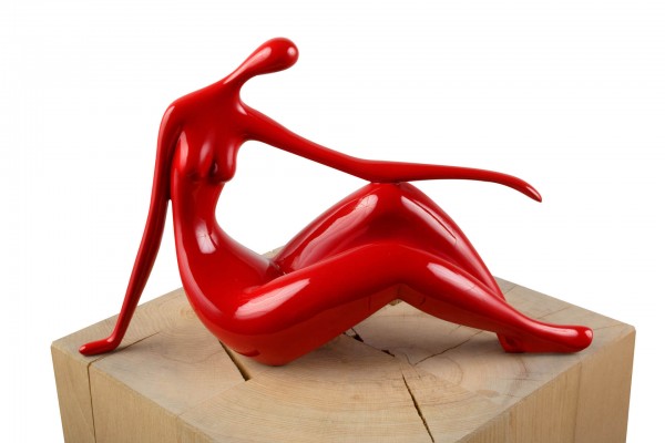 Kunststein Skulptur Neckische Maid