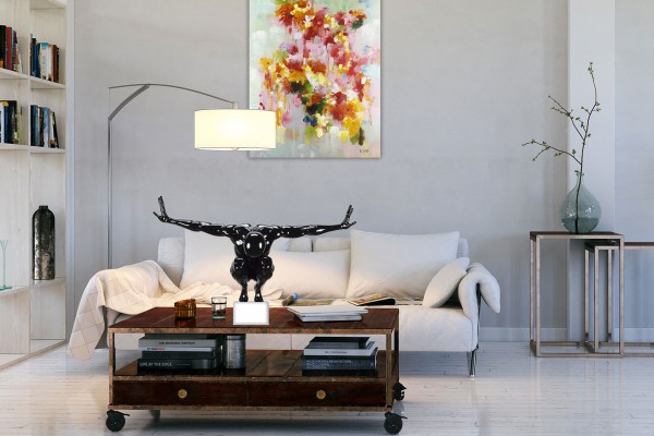 Kunststein Skulptur Voll Konzentration