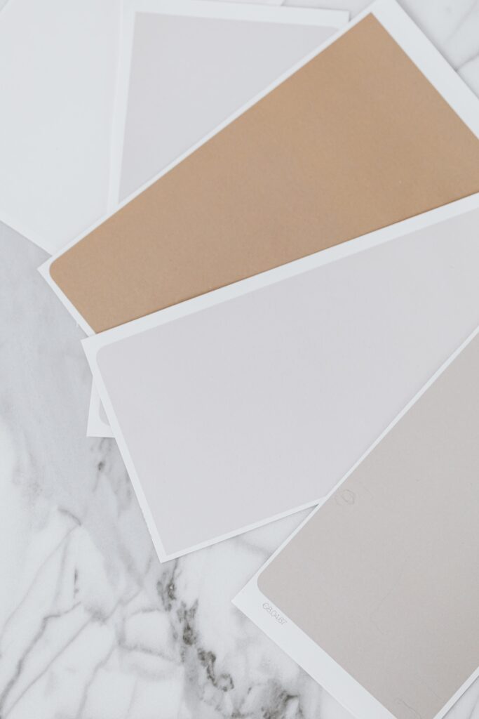 Farbpalette aus Erdtönen