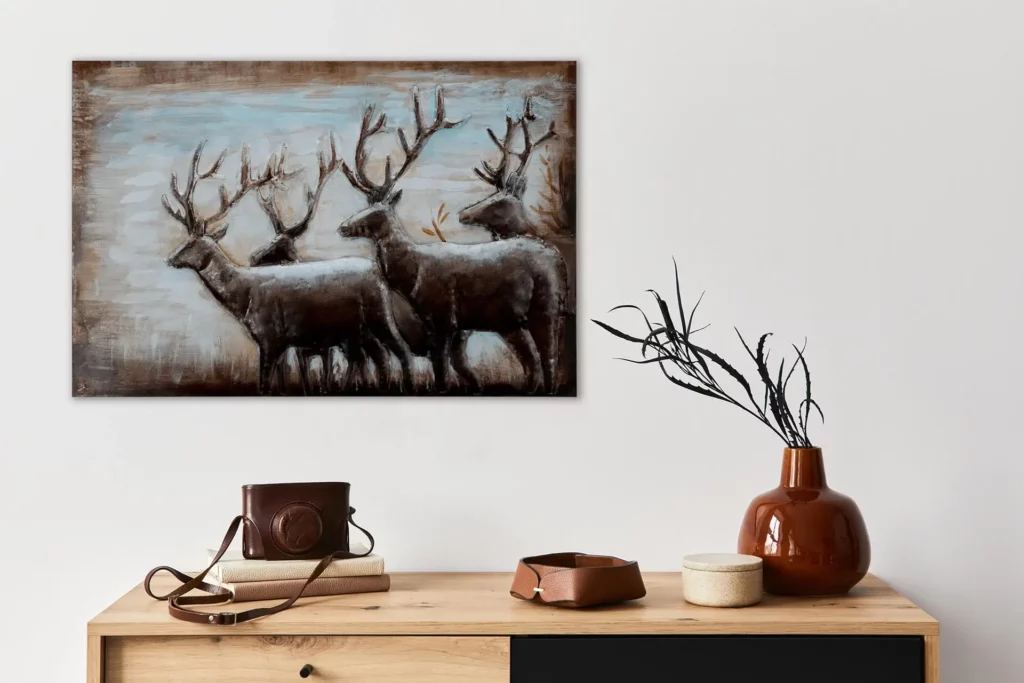 metallbild-3d-draussen-im-wald