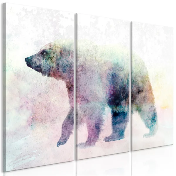 Kunstdruck auf Leinwand 'Lonely Bear (3-teilig)' bild