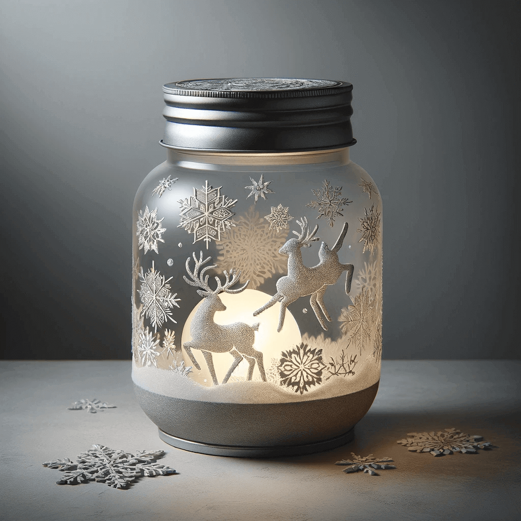 winter-solstice-inspirierte Laterne