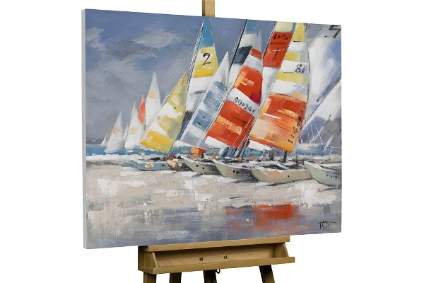 Handgemaltes Gemälde 'Wolkenlos'