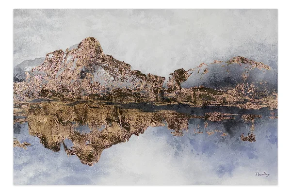 XXL Öl Gemälde 'Im Licht der Berge'