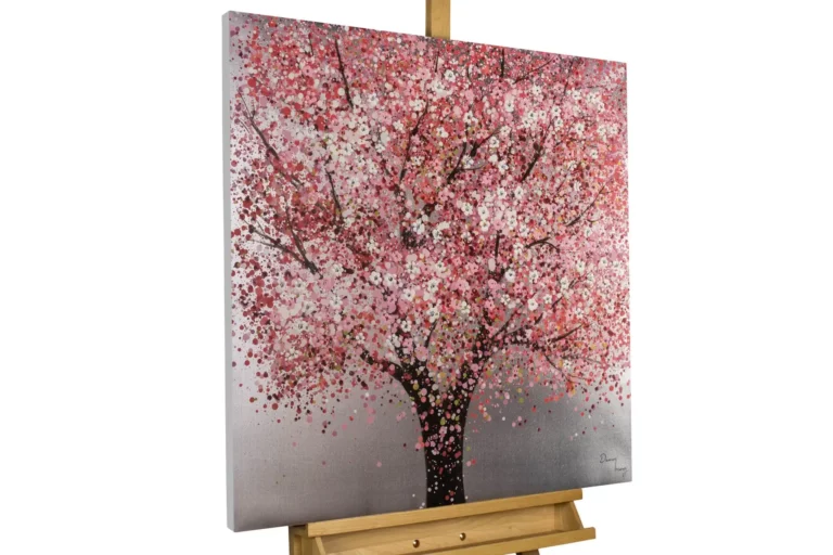 acryl gemaelde kirschbluetenzauber