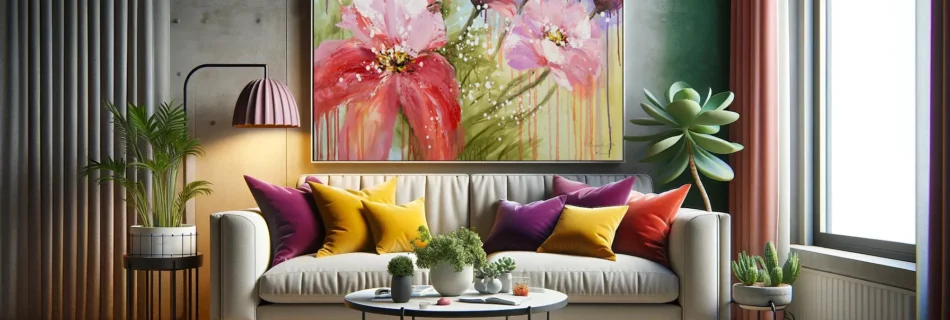 florale inspiration frühlingsfarben im wohnzimmer