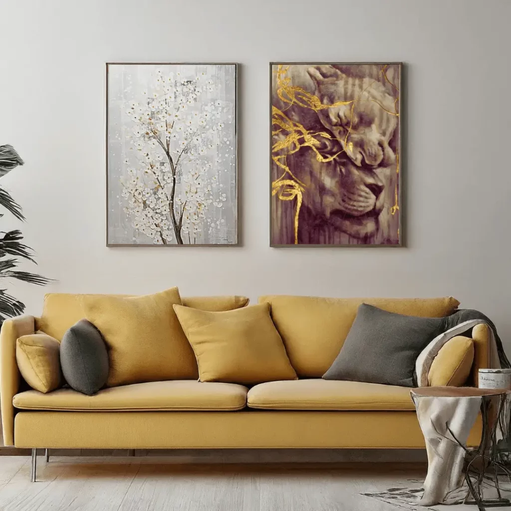 Handgemalte Malerei 'Witness of Life' 80x120cm