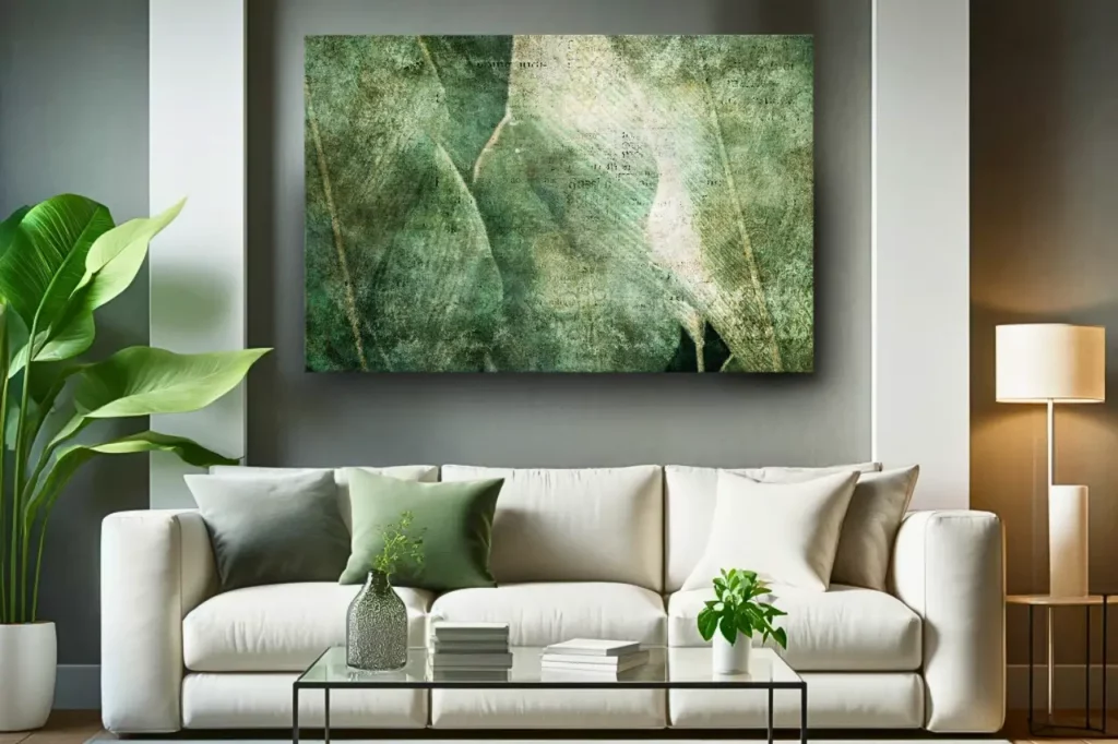 Kunstdruck auf Leinwand 'Green Revolution Wide'