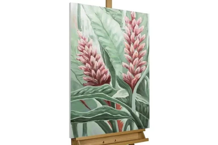 Modern & zeitgenössisch Stile Handgemaltes Gemälde 'Jungle Blossom' 60x90cm