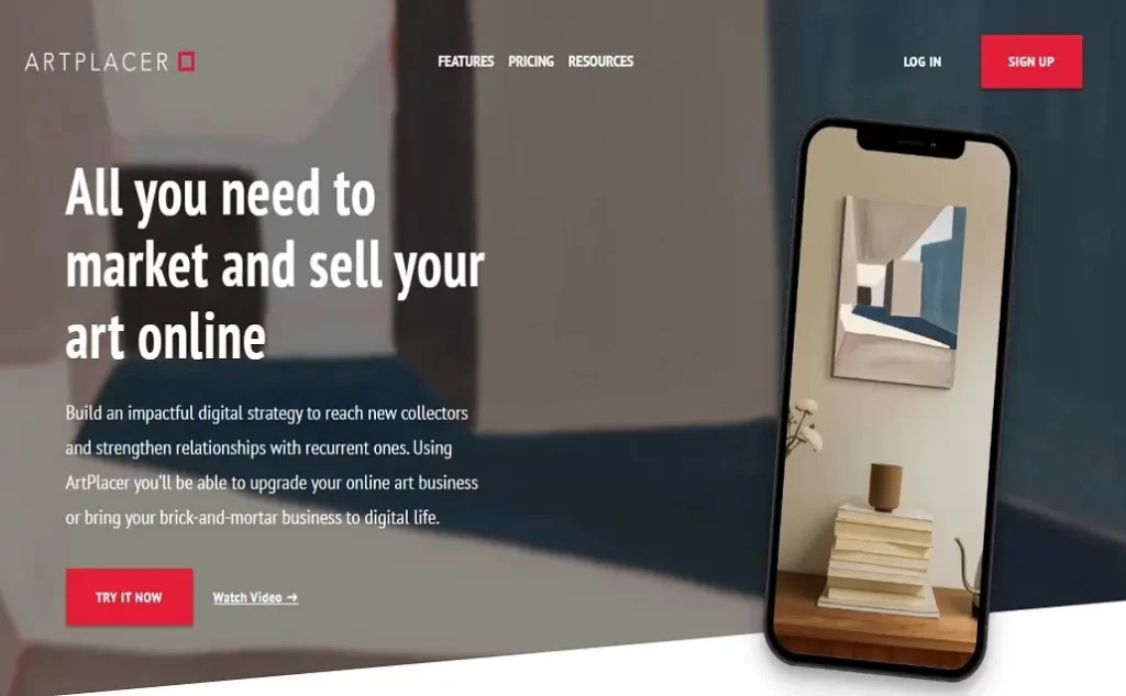 Art Placer Anwendung zum Bilder aufhängens