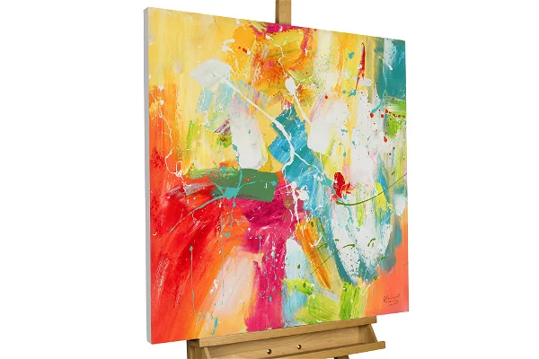 nonfigurative Kunst farbenfrohe limitierte Auflagen handgemalte moderne Acrylbilder