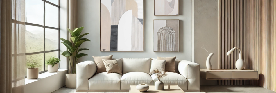 Minimalistische Wandkunst